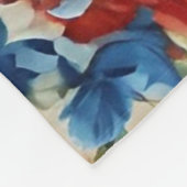 Italienische Rot- und Blautönen mit üppigen Blätte Fleecedecke (Ecke)