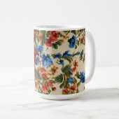 Italienische Rot- und Blautönen mit üppigen Blätte Kaffeetasse (VorderseiteRechts)