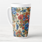 Italienische Rot- und Blautönen mit üppigen Blätte Milchtasse (Linke Ecke)