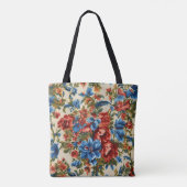 Italienische Rot- und Blautönen mit üppigen Blätte Tasche (Rückseite)