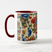 Italienische Rot- und Blautönen mit üppigen Blätte Tasse (Links)