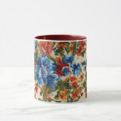 Italienische Rot- und Blautönen mit üppigen Blätte Tasse (Zentrum)