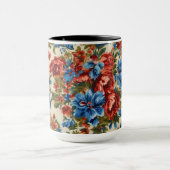 Italienische Rot- und Blautönen mit üppigen Blätte Tasse (Zentrum)