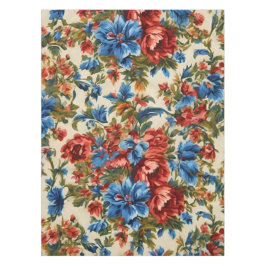 Italienische Rot- und Blautönen mit üppigen Blätte Tischdecke