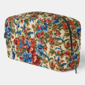 Italienische Rot- und Blautönen mit üppigen Blätte Waschbeutel (Rechte Ecke)