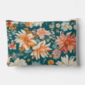 Italienische Rot- und Blautönen mit üppigen Blätte Zubehörtasche (Rückseite)