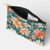 Italienische Rot- und Blautönen mit üppigen Blätte Zubehörtasche (Offen)