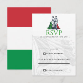Italienische RSVP-Karte RSVP Karte
