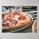 Italienische Salami Pizza Poster (Vorne)