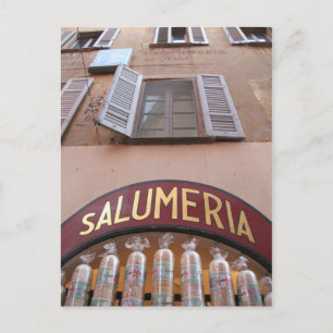 Italienische Salumeria Postkarte