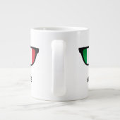 Italienische Schattengewohnheits-Tassen Jumbo-Tasse (Rückseite)