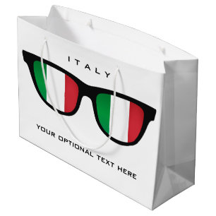 Italienische Schattensack für Sondertext und Farb Große Geschenktüte