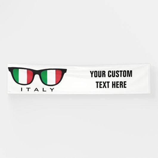 Italienische Schattierungen für Text und Farbbanne Banner (Horizontal)