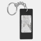 Italienische Schmalstraße Schlüsselanhänger (Vorderseite links)