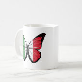 Italienische Schmetterlingsflagge Kaffeetasse (Vorderseite Links)