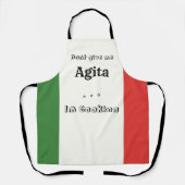 Italienische Schürze mit Sprichwort (Vorderseite)