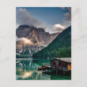 Italienische Seehütte Postkarte