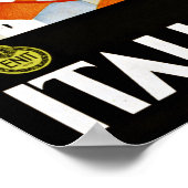 Italienische Seen Italien Vintage Poster (Ecke)