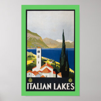 italienische Seen Poster