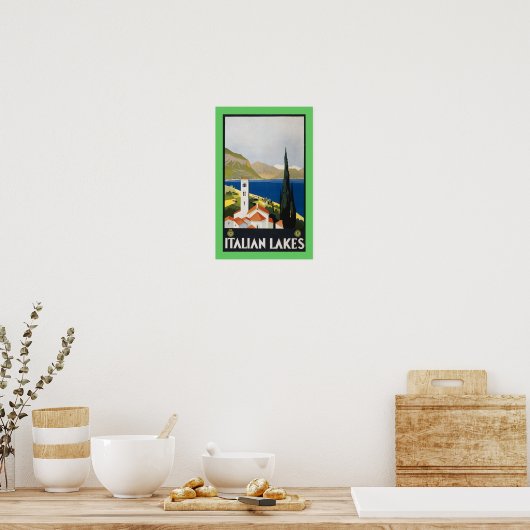 italienische Seen Poster (Küche)