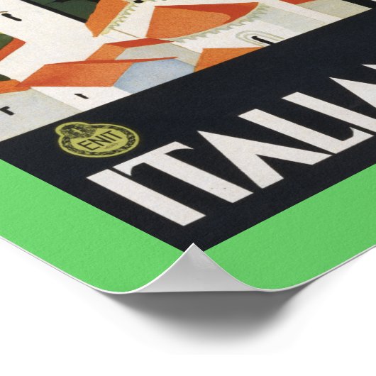 italienische Seen Poster (Ecke)