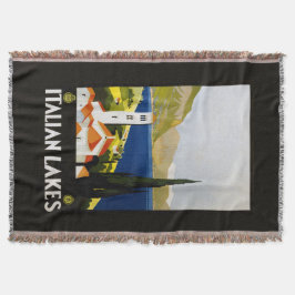 Italienische Seen Vintage Reise Decke werfen