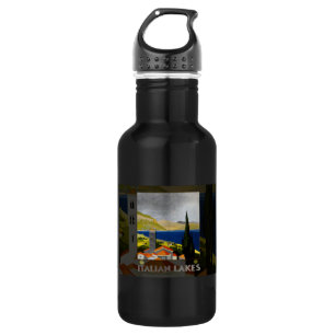 Italienische Seen Vintage Reisen Italien Edelstahlflasche