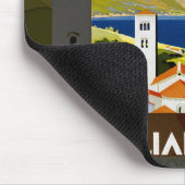 Italienische Seen Vintage Reiseplaner Art Mousepad (Ecke)