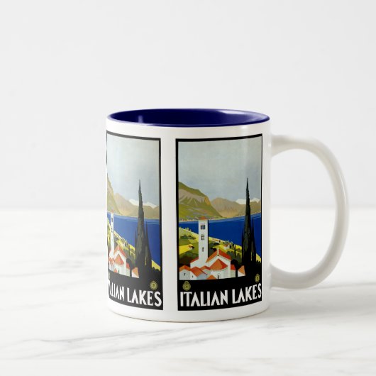 italienische Seen Zweifarbige Tasse (Rechts)