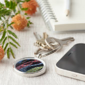 Italienische Seide-Krawatte Schlüsselanhänger (Seite)