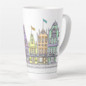 Italienische Shops Große Latte Tasse (Rechte Ecke)