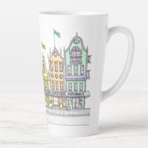 Italienische Shops Große Latte Tasse