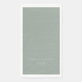Italienische Solid Sage Green Wedding Serviette (Vorderseite)