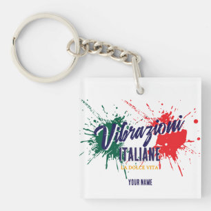 Italienische Sommer-Vibrazioni-Souvenir Schlüsselanhänger