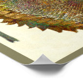 Italienische Sonnenblume Poster (Ecke)