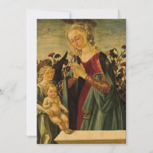 Italienische Spätrenaissance-Madonna, Kind und Eng Einladung