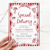 Italienische Spezial-Lieferung Whimsical Baby Dusc Einladung