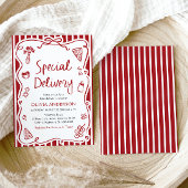 Italienische Spezial-Lieferung Whimsical Baby Dusc Einladung