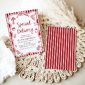 Italienische Spezial-Lieferung Whimsical Baby Dusc Einladung