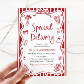 Italienische Spezial-Lieferung Whimsical Baby Dusc Einladung