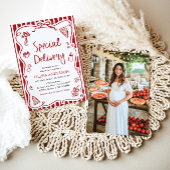 Italienische Spezial-Lieferung Whimsical Baby Dusc Einladung