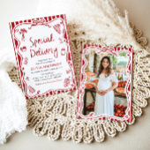 Italienische Spezial-Lieferung Whimsical Baby Dusc Einladung