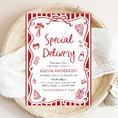 Italienische Spezial-Lieferung Whimsical Baby Dusc Einladung