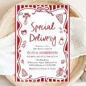 Italienische Spezial-Lieferung Whimsical Baby Dusc Einladung