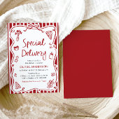 Italienische Spezial-Lieferung Whimsical Baby Dusc Einladung