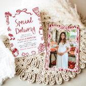 Italienische Spezial-Lieferung Whimsical Baby Dusc Einladung