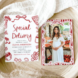 Italienische Spezial-Lieferung Whimsical Baby Dusc Einladung