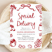 Italienische Spezial-Lieferung Whimsical Baby Dusc Einladung