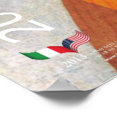 Italienische Sprache und Literaturposter Poster (Ecke)