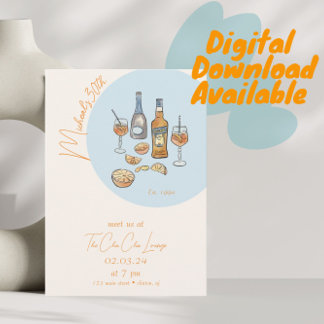 Italienische Spritz Birthday Einladung